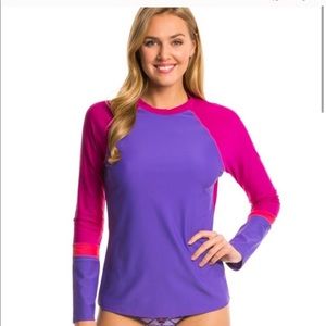 Prana Lorelei Colorblock Long Sleeve Swim Shirt